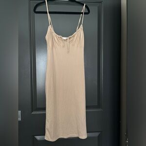 Olivia Rae Ribbed Bodycon Midi Dress